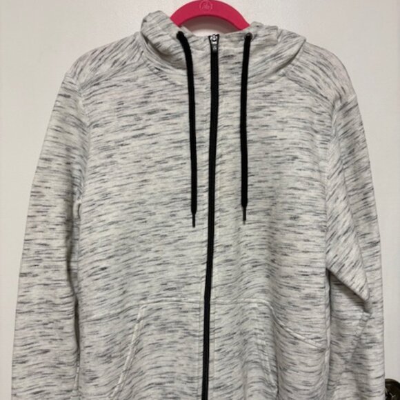 TEK GEAR ULTRASOFT FLEECE WOMENS ZIP UP GRAY HOODIE. SZ. 1X - Picture 1 of 5